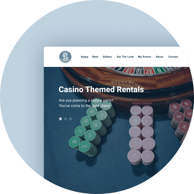 Rental websites for casino themed rentals