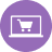 Rent online purple icon