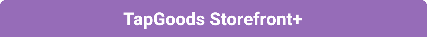 TapGoods Storefront+ purple header