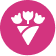 Floral Bundle Pink Icon