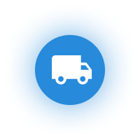 Truck Blue Glow Icon